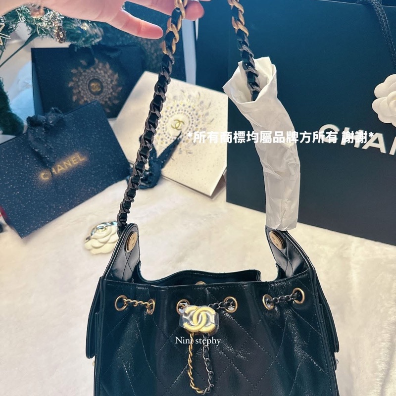 全拍唯一🌟香奈兒Chanel_ 26C爆款mini 25 bag hobo 全新全配-13