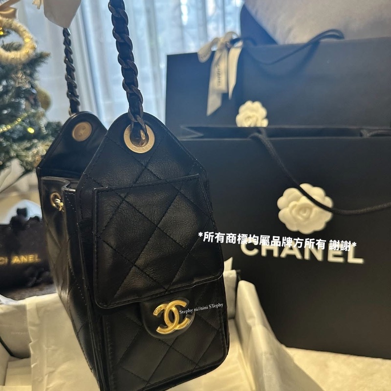 全拍唯一🌟香奈兒Chanel_ 26C爆款mini 25 bag hobo 全新全配-18