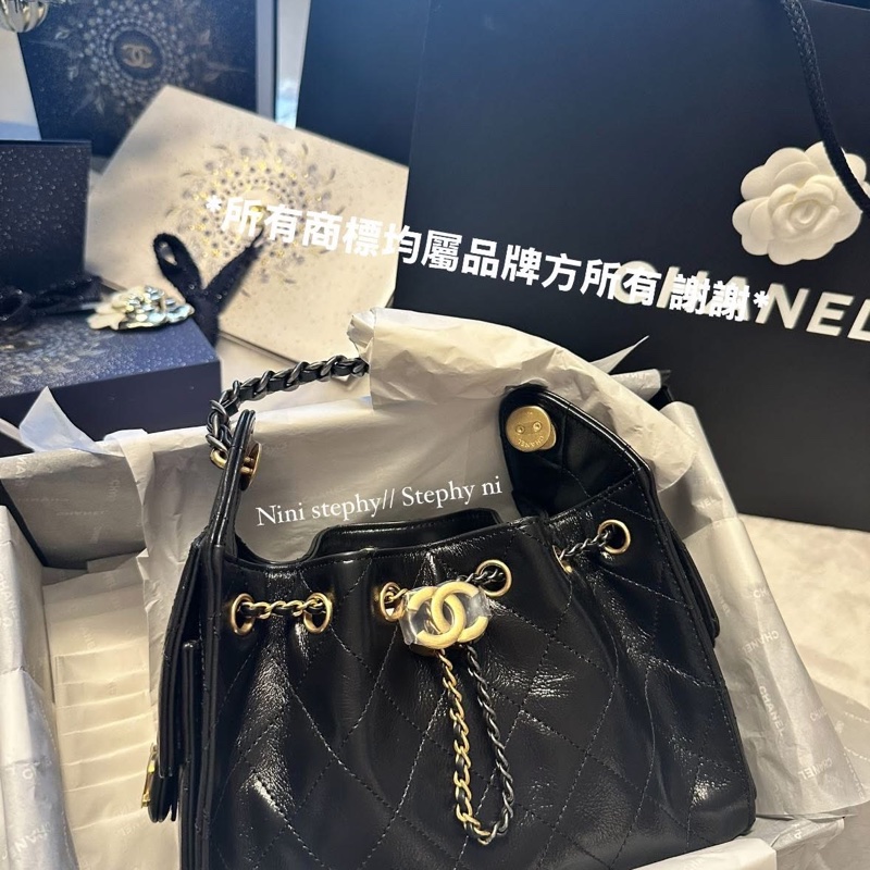 全拍唯一🌟香奈兒Chanel_ 26C爆款mini 25 bag hobo 全新全配-21