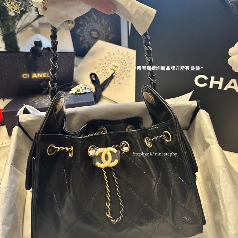 全拍唯一🌟香奈兒Chanel_ 26C爆款mini 25 bag hobo 全新全配-1