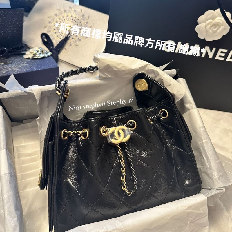 全拍唯一🌟香奈兒Chanel_ 26C爆款mini 25 bag hobo 全新全配-7