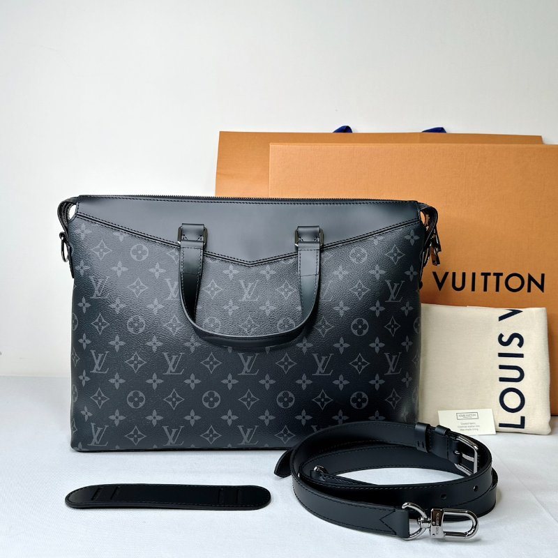 LV Briefcase Explorer黑花公事包-1