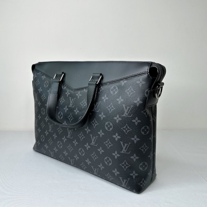 LV Briefcase Explorer黑花公事包-2