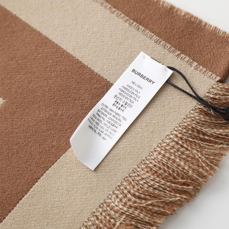 💎Han's house精品服飾💎Burberry 圍巾 格紋 羊毛 中性 188X33 原價13500-2