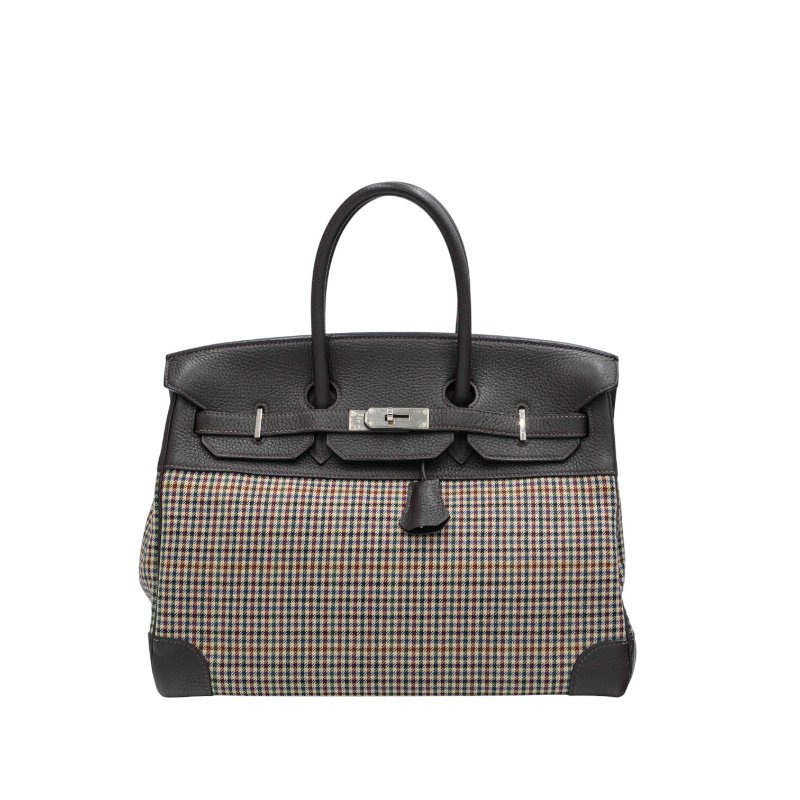 HERMES愛馬仕Clemence克萊門斯Birkin 35 柏金包手袋-0