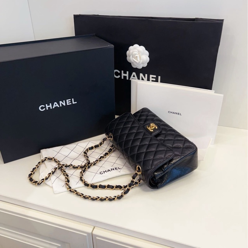 【99新大全套芯片🆕🎁】Chanel 經典CF 雙蓋小號手提包 斜挎包 單肩包-3