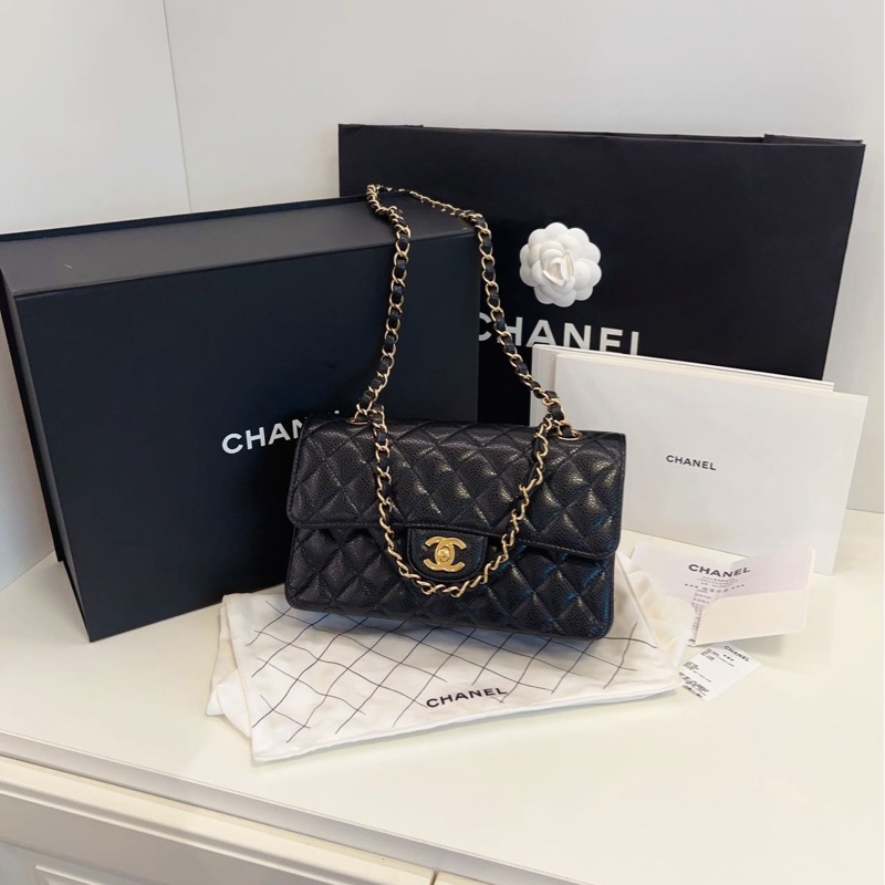 【99新大全套芯片🆕🎁】Chanel 經典CF 雙蓋小號手提包 斜挎包 單肩包-4
