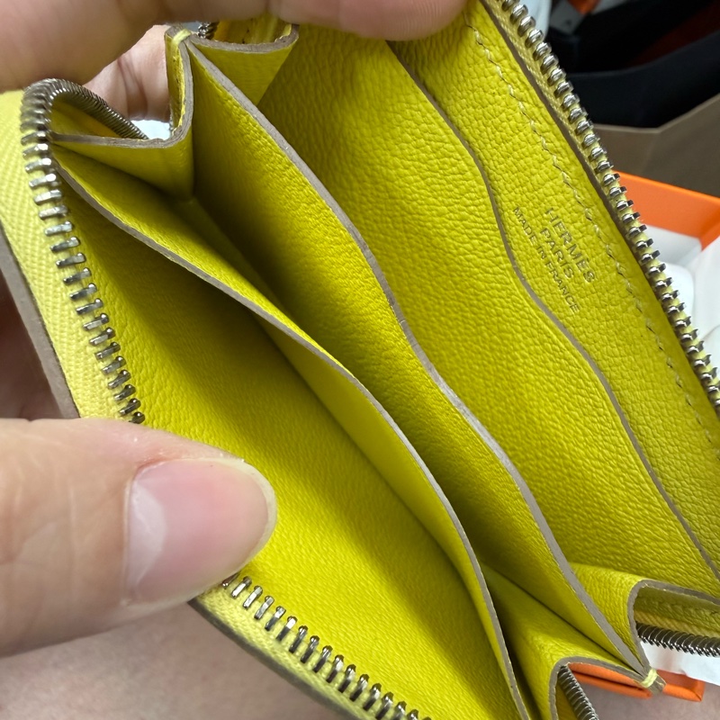 Hermes 全新卡包Zip And Go 零錢包 Evercolor皮革-8