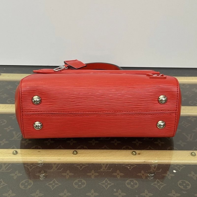 ️LV 紅色cluny 水波紋手提肩背斜背包25.5*19*5.5 98新配件盒子塵袋-3