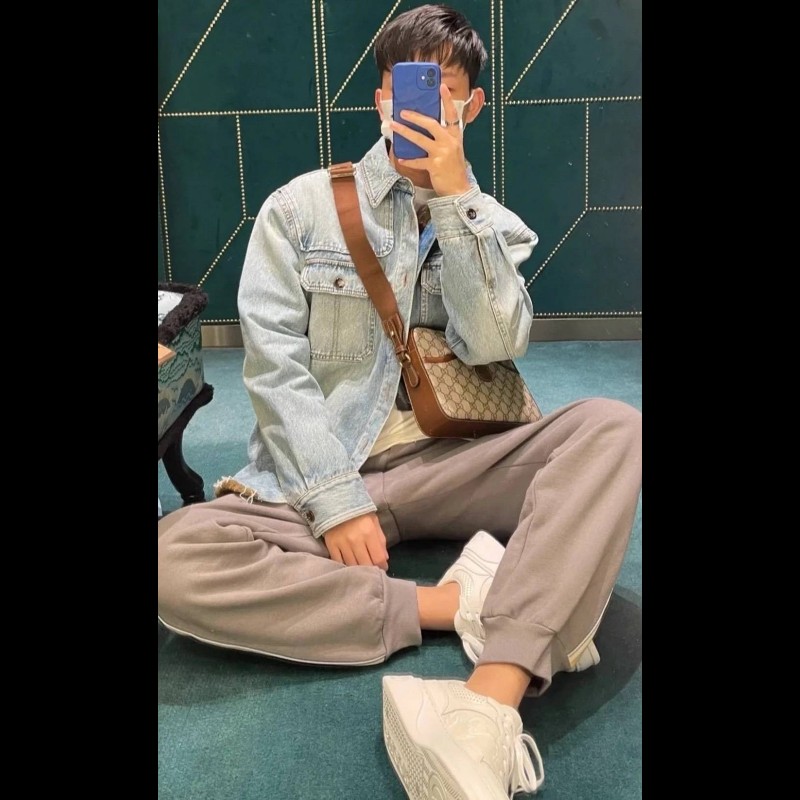 創造平台最甜價 Gucci印花帆布斜背肩背包-3