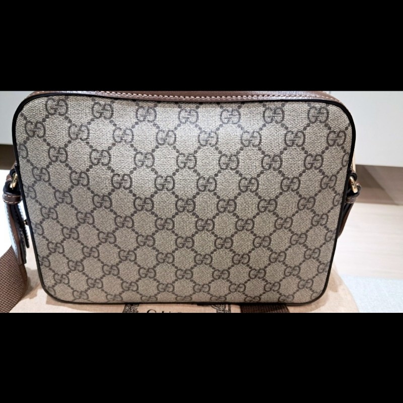 創造平台最甜價 Gucci印花帆布斜背肩背包-5