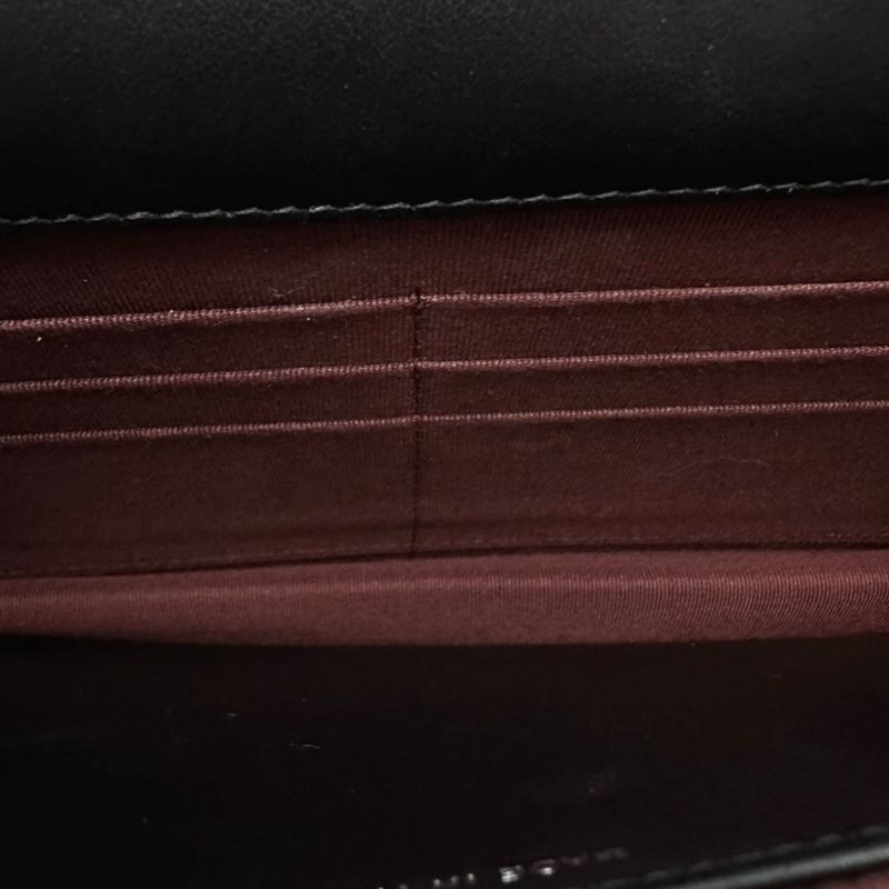 CHANEL 黑色毛呢拼皮woc肩背斜背包19*12*4 98新配件塵袋保卡-1