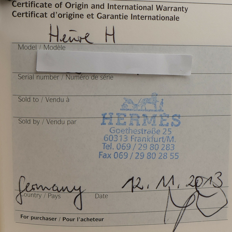 HERMES H watch Large Model HH1.801-13