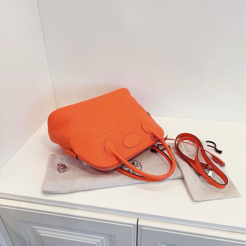 【99新帶膜🆕】Hermes Bolide31 銀扣保齡球包 手提包 斜挎包 單肩包-5