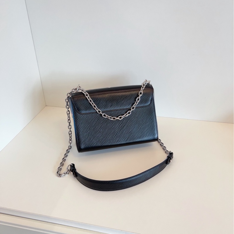 【98新🆕】LV 限量 Twist 黑色 銀扣 塗鴉花卉款手提包 斜挎包 單肩包-1