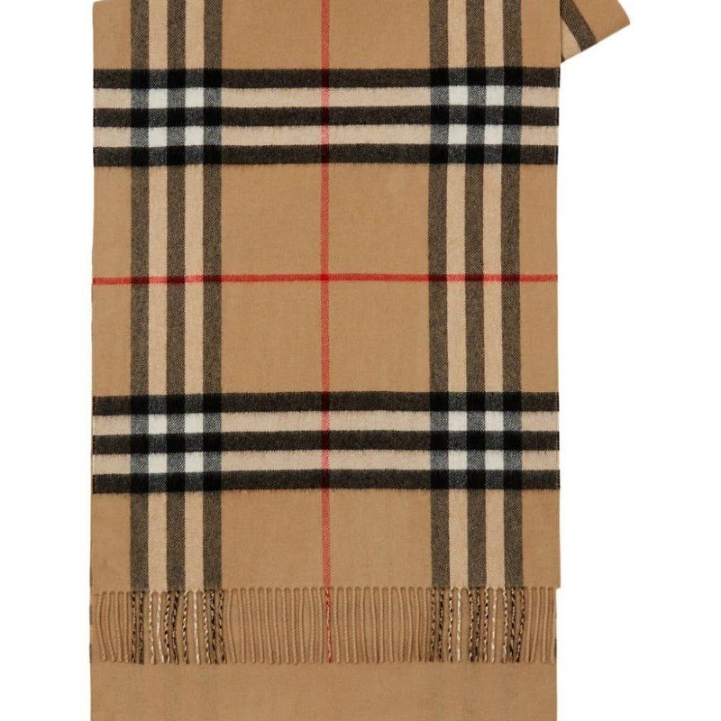 💎Han's house精品服飾💎Burberry 圍巾 格紋 羊毛羊絨 中性 210X50 蘇格蘭制 現貨 原價30000-1