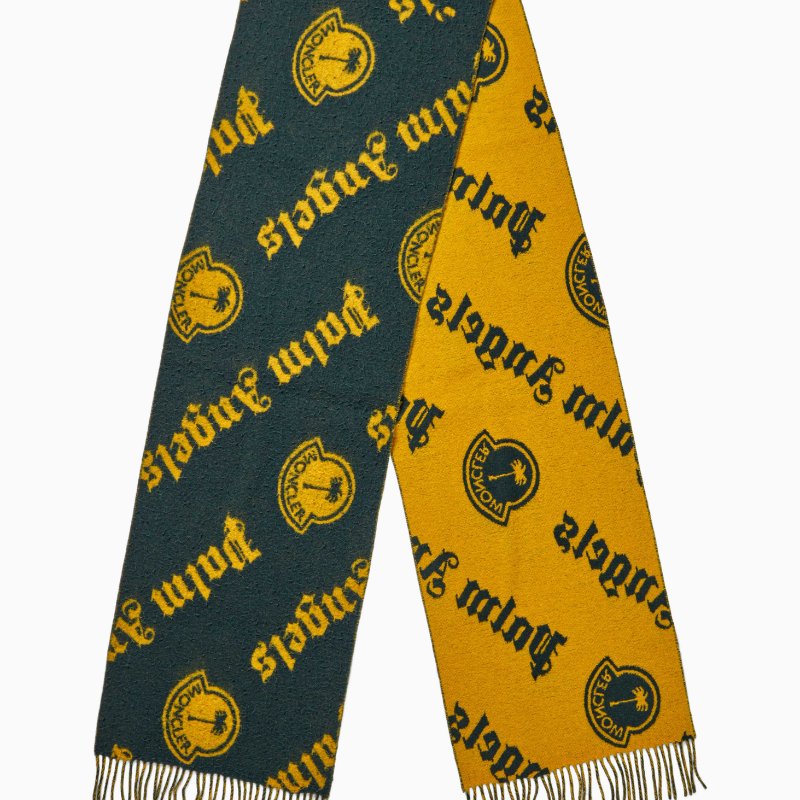 💎Han's house精品服飾💎 法國頂級 moncler 98% 羊毛 毛絨 圍巾 雙面用-2