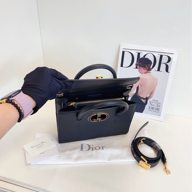 【98新🆕】Dior St Honore手提 斜挎包 黑金琺瑯CD扣小號噢-7