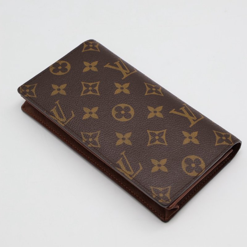 LOUIS VUITTON 經典老花雙折長夾-1