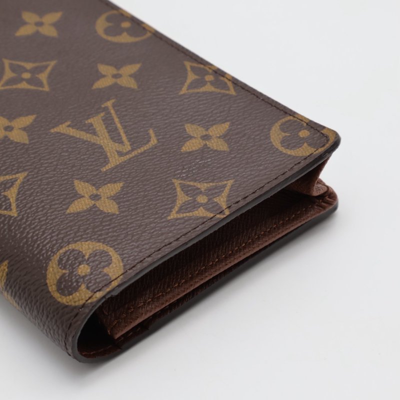 LOUIS VUITTON 經典老花雙折長夾-5