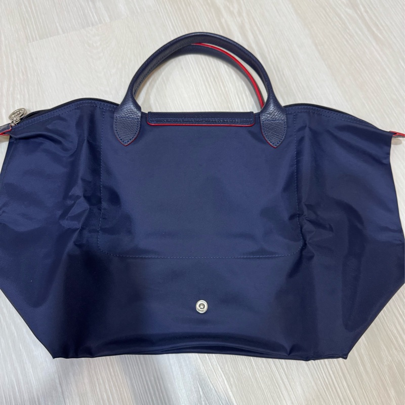 Longchamp 短把M深藍色-7