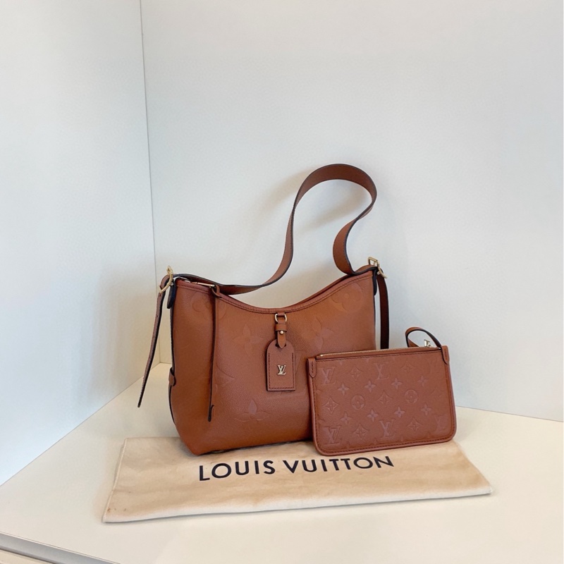 【98新🆕】LV全皮款芯片Carry all🍁焦糖色小號 單肩包-1