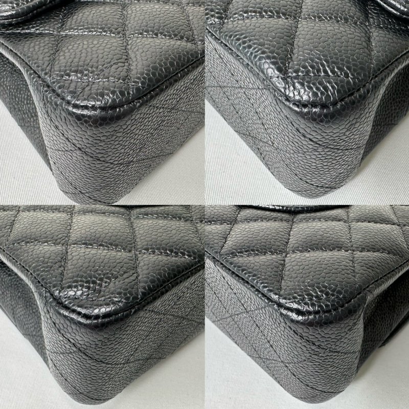 CHANEL 黑金牛Coco 25口蓋包-11