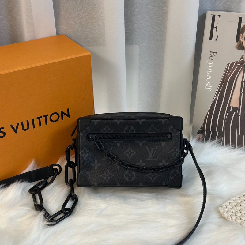 LOUIS VUITTON Mini Soft Trunk - 灰老花-0