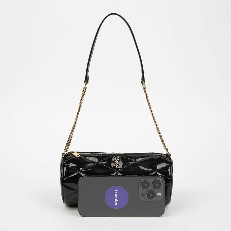 SAINT LAURENT 絨面迷你肩背包 699703-7