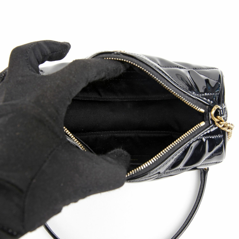 SAINT LAURENT 絨面迷你肩背包 699703-8