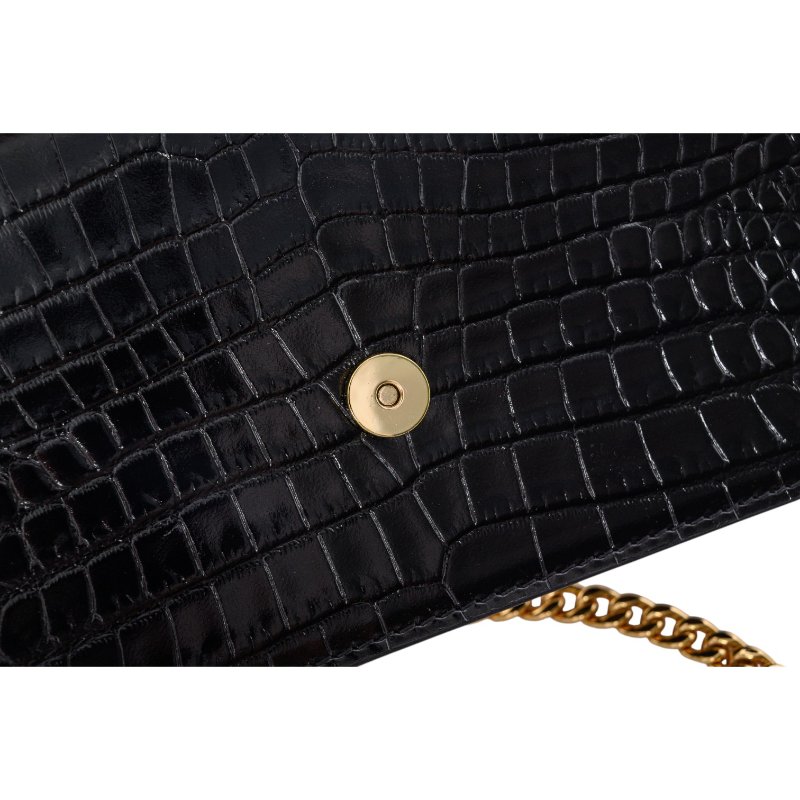 ALEXANDER MCQUEEN亞歷山大麥昆骷髏鱷魚紋斜背包-11