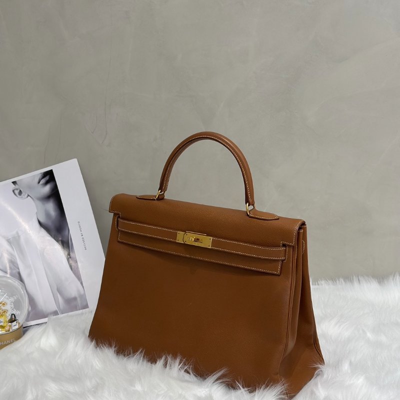 HERMES Kelly 35 - 金棕金 🄰-3