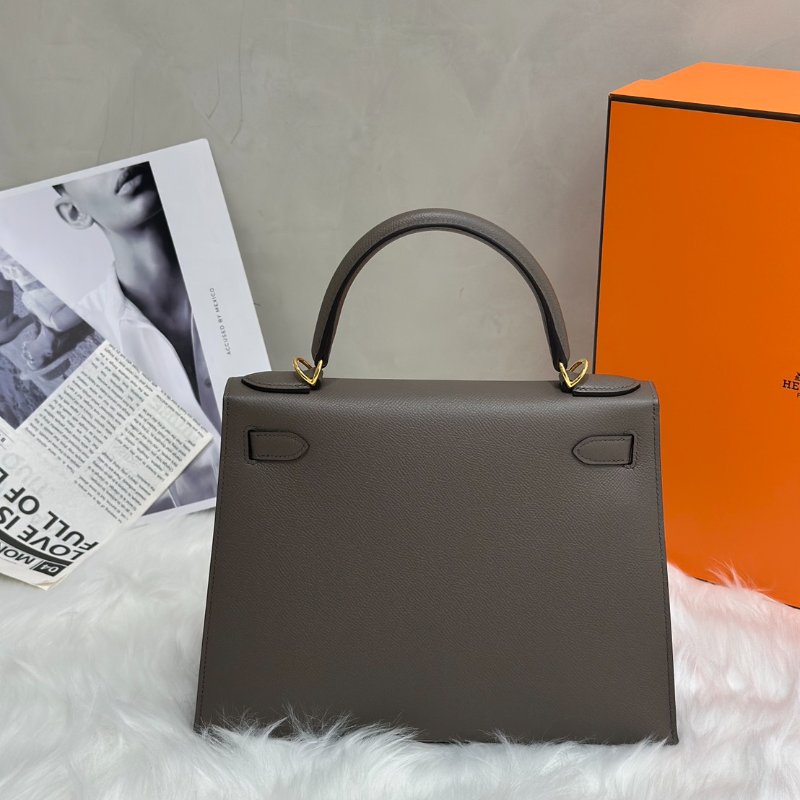 HERMES Kelly 28 - 錫器灰金 U-4