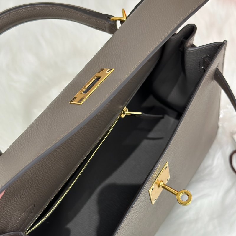 HERMES Kelly 28 - 錫器灰金 U-6