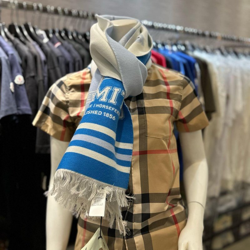 💎Han's house精品服飾💎 Burberry 圍巾 格紋 羊毛 中性 188X33CM 意大利製-6
