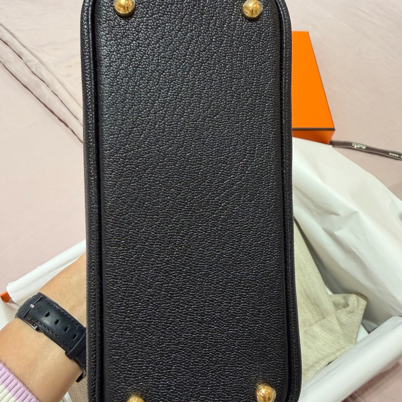 Hermes’s mini bolide 黑色山羊皮金扣-2