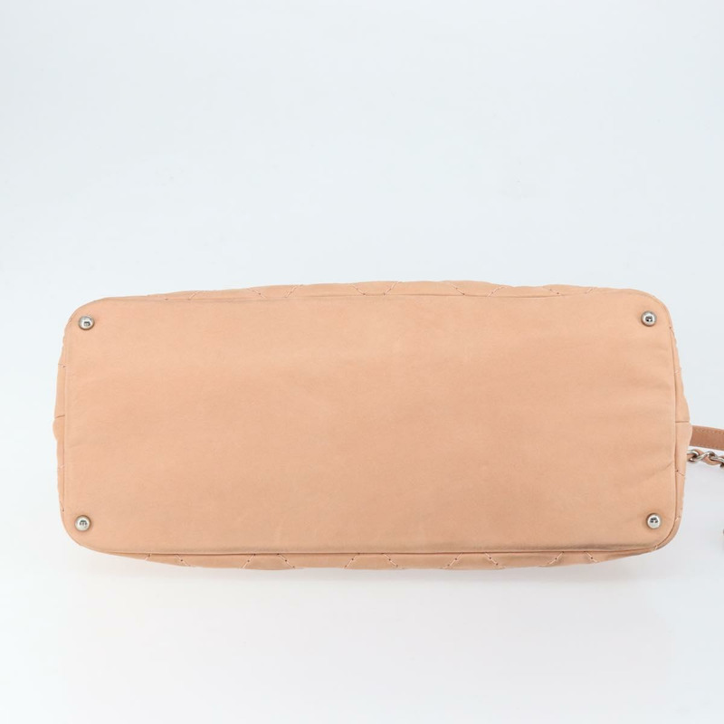 【日本直送】香奈兒 (CHANEL) 狂野縫線鏈條肩背包,塗佈帆布,米色,CC標誌,貨號148381-4