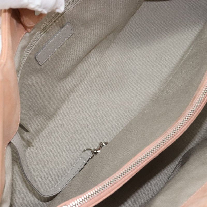 【日本直送】香奈兒 (CHANEL) 狂野縫線鏈條肩背包,塗佈帆布,米色,CC標誌,貨號148381-9