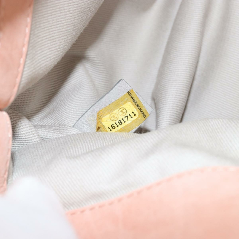 【日本直送】香奈兒 (CHANEL) 狂野縫線鏈條肩背包,塗佈帆布,米色,CC標誌,貨號148381-10