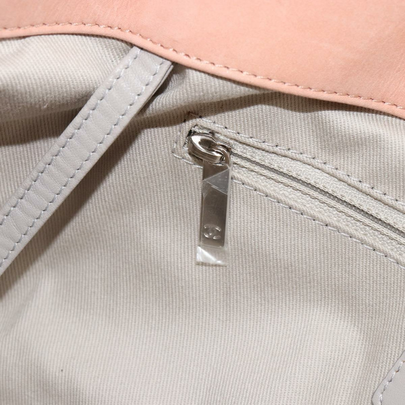 【日本直送】香奈兒 (CHANEL) 狂野縫線鏈條肩背包,塗佈帆布,米色,CC標誌,貨號148381-22