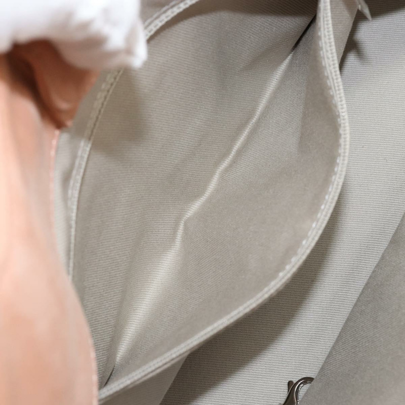 【日本直送】香奈兒 (CHANEL) 狂野縫線鏈條肩背包,塗佈帆布,米色,CC標誌,貨號148381-23