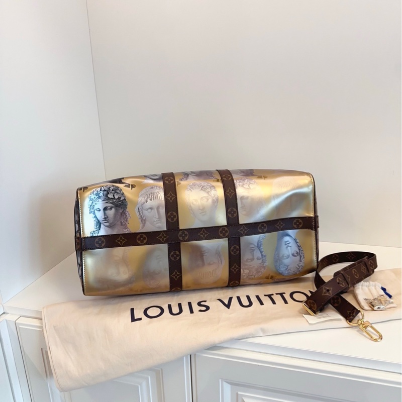 【99新閒置🆕】LVx FORNASETTI keepall45 限量羅馬雕像旅行袋-6