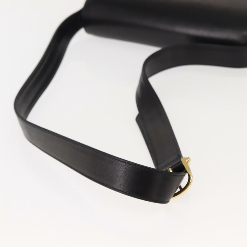 【日本直送】CELINE 黑色金色皮革肩背包，正品編號 152097-6