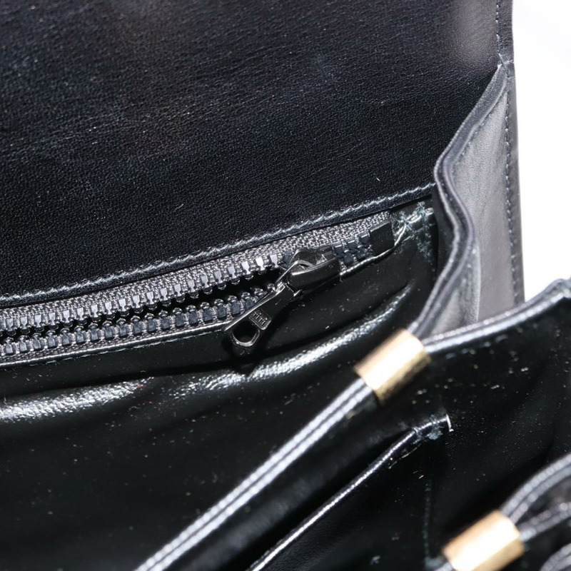 【日本直送】CELINE 黑色金色皮革肩背包，正品編號 152097-21