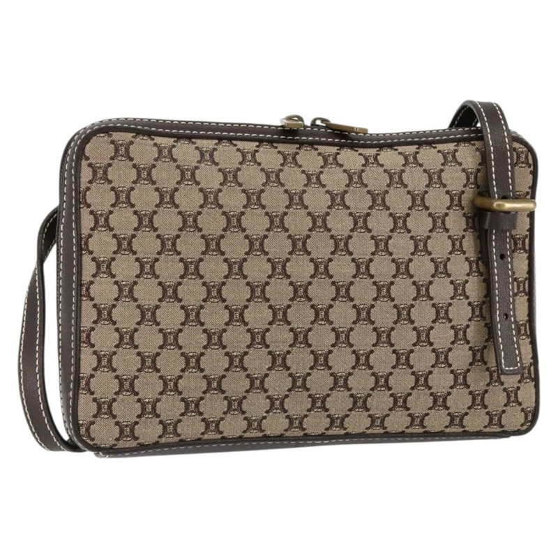 【日本直送】CELINE Macadam帆布肩背包 米色 金色 正品 ep11932-0