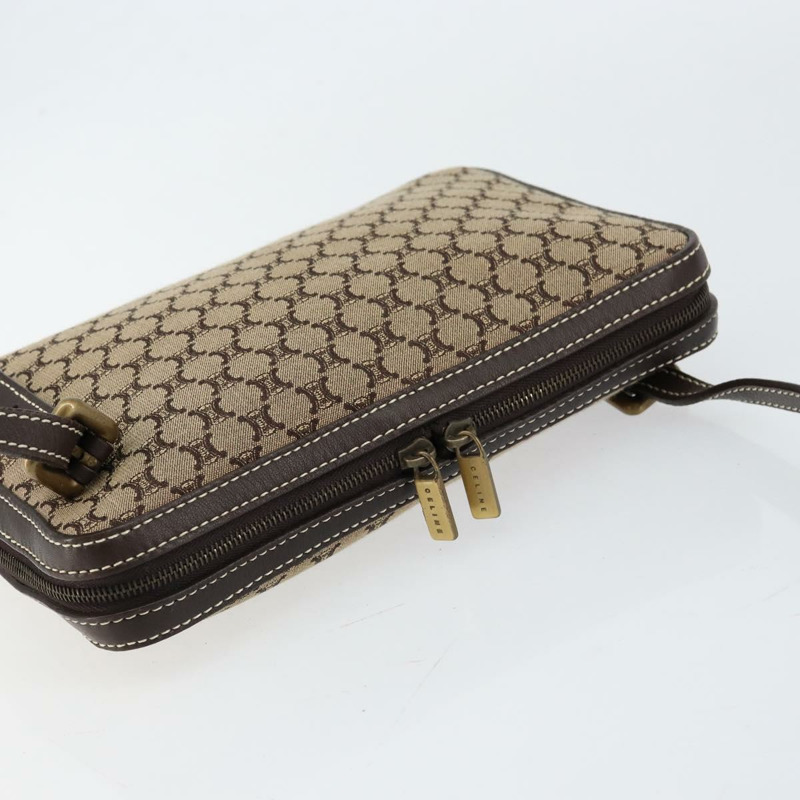 【日本直送】CELINE Macadam帆布肩背包 米色 金色 正品 ep11932-5