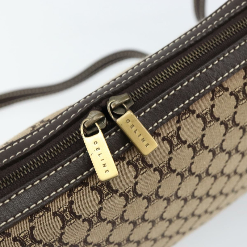 【日本直送】CELINE Macadam帆布肩背包 米色 金色 正品 ep11932-9