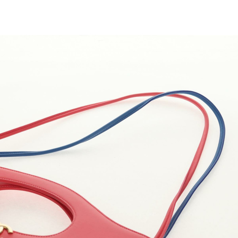 【日本直送】香奈兒 (CHANEL) 絎縫手袋，羊皮材質，兩用，藍色，金色雙C標誌，貨號 BA7491M-13