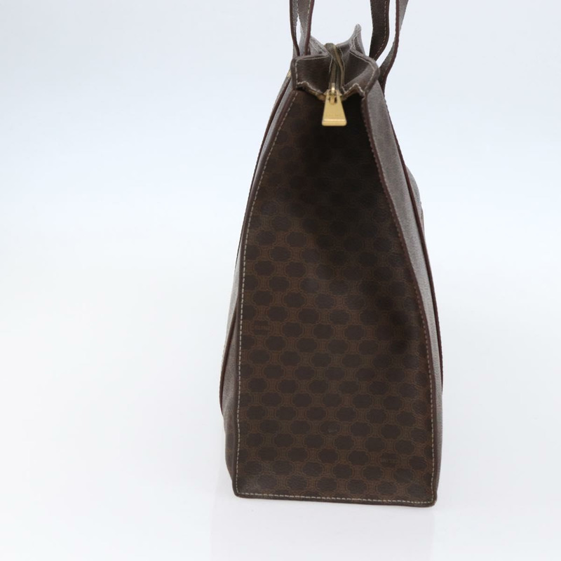 【日本直送】CELINE Macadam帆布肩背包 PVC皮革 棕色 金色 正品 149556-2