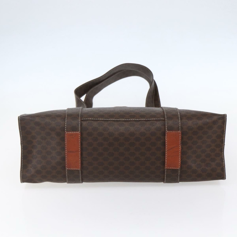 【日本直送】CELINE Macadam帆布肩背包 PVC皮革 棕色 金色 正品 149556-4